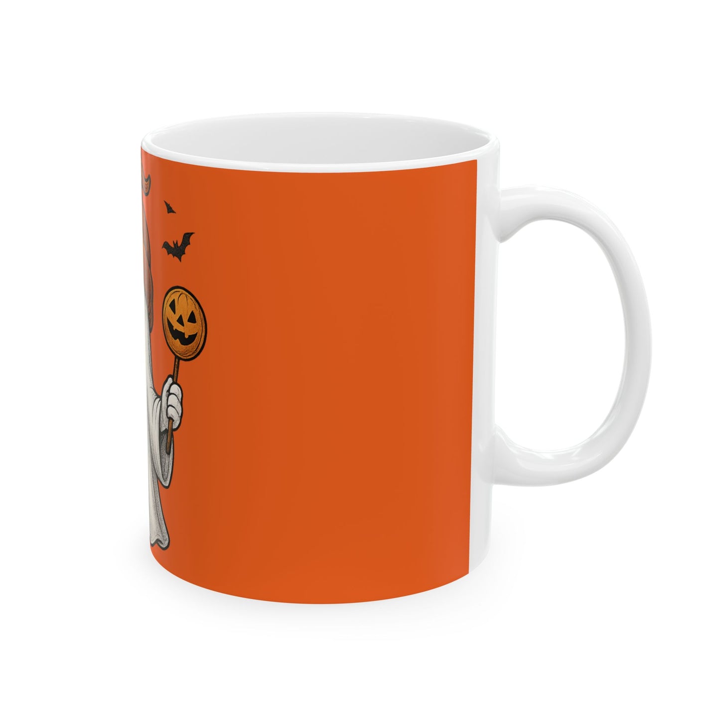 Spooky Ghost Halloween Mug - 11oz & 15oz Ceramic Coffee Cup