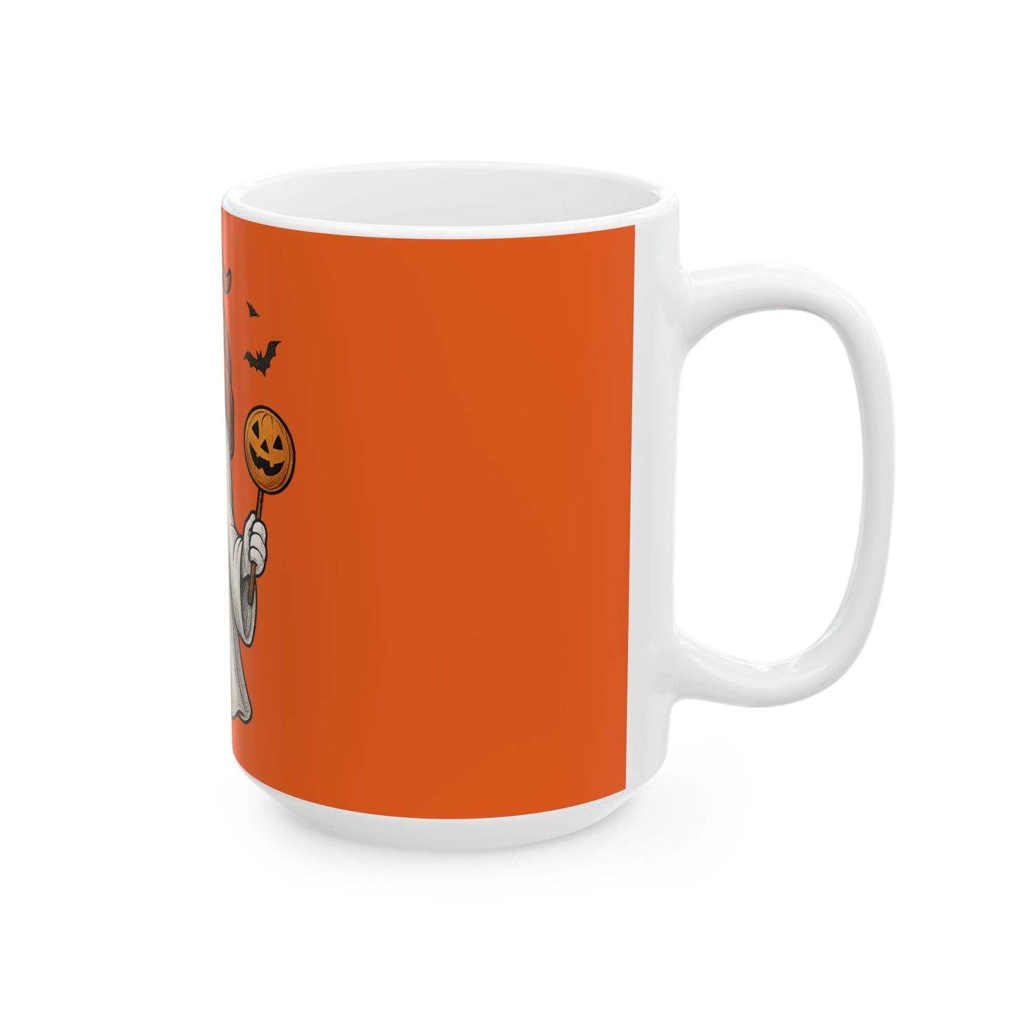 Spooky Ghost Halloween Mug - 11oz & 15oz Ceramic Coffee Cup